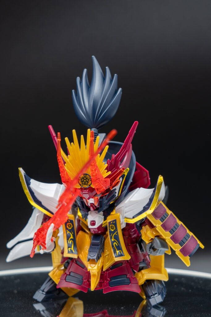 SDW HEROES 信長ガンダムエピオン　クリアパーツを装着したバージョン。禍々しい雰囲気を纏うことが出来、一つのキットで２度楽しめる。