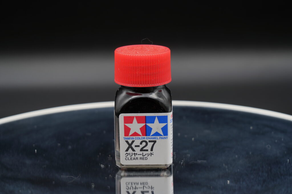タミヤ アクリルミニ　X-27 クリヤーレッド