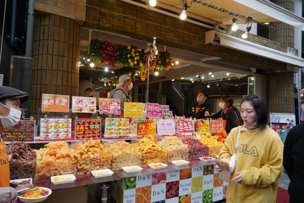 ドライフルーツの量り売り