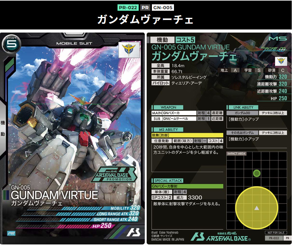 機動力が高いガンダムヴァーチェ。