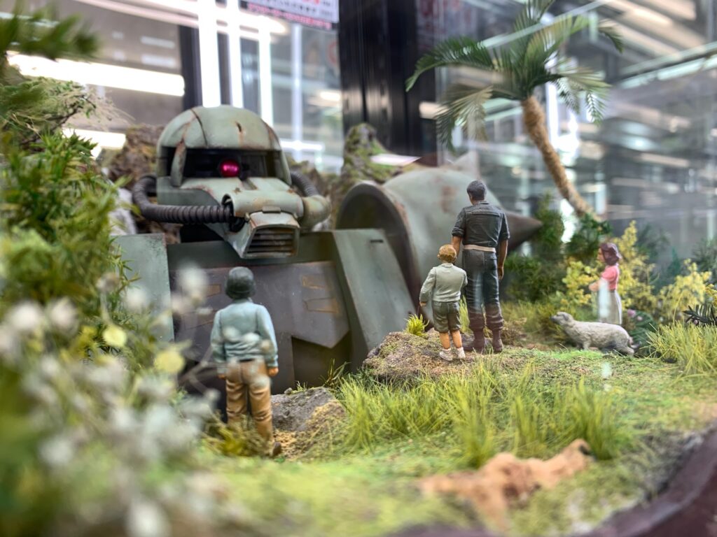ガンプラ　ジオラマ　ザク