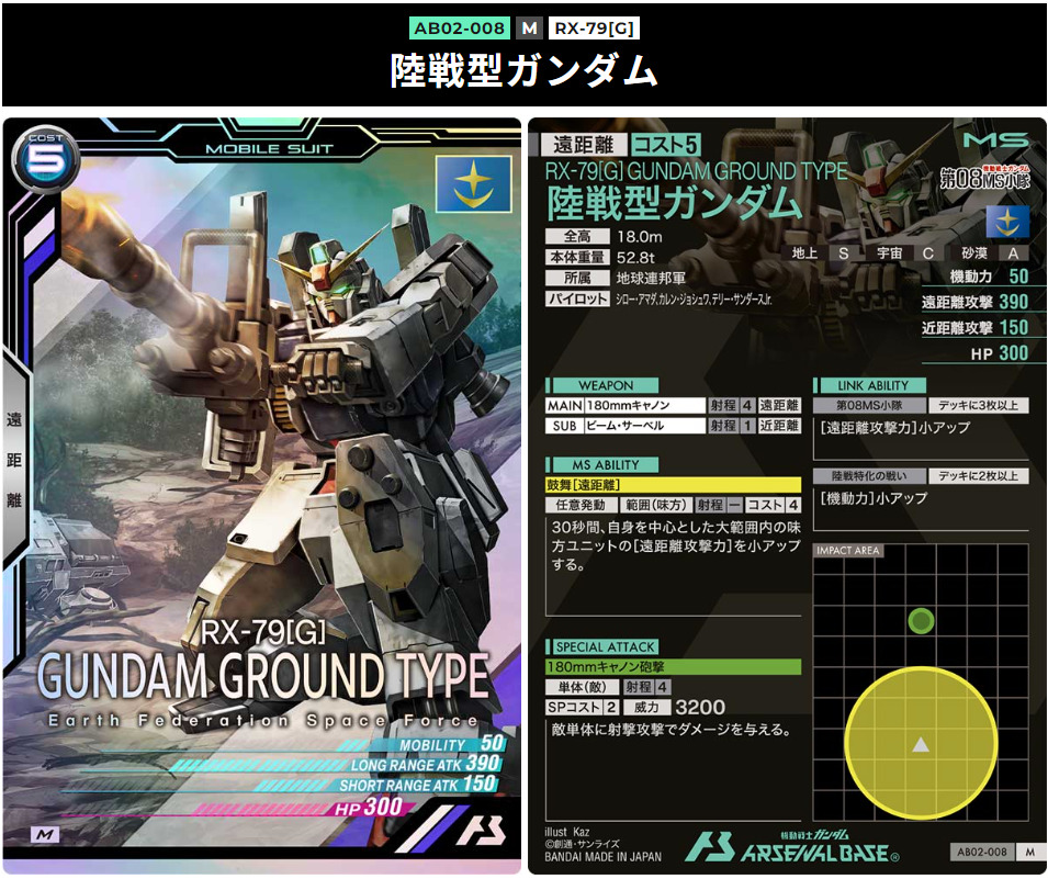 アーセナルベース　陸戦型ガンダム　遠距離型