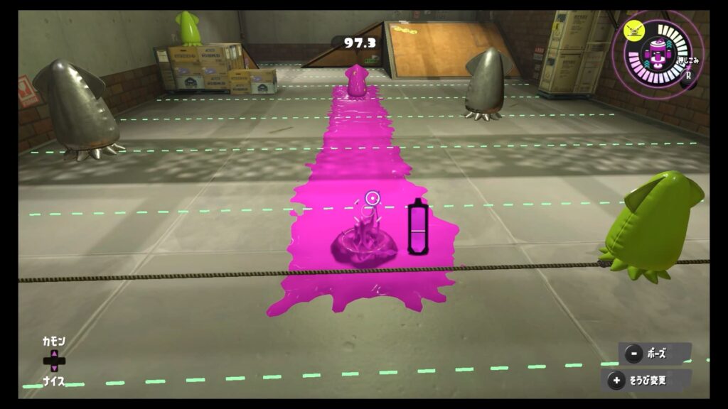 スプラトゥーン3　H3リールガン　射程距離