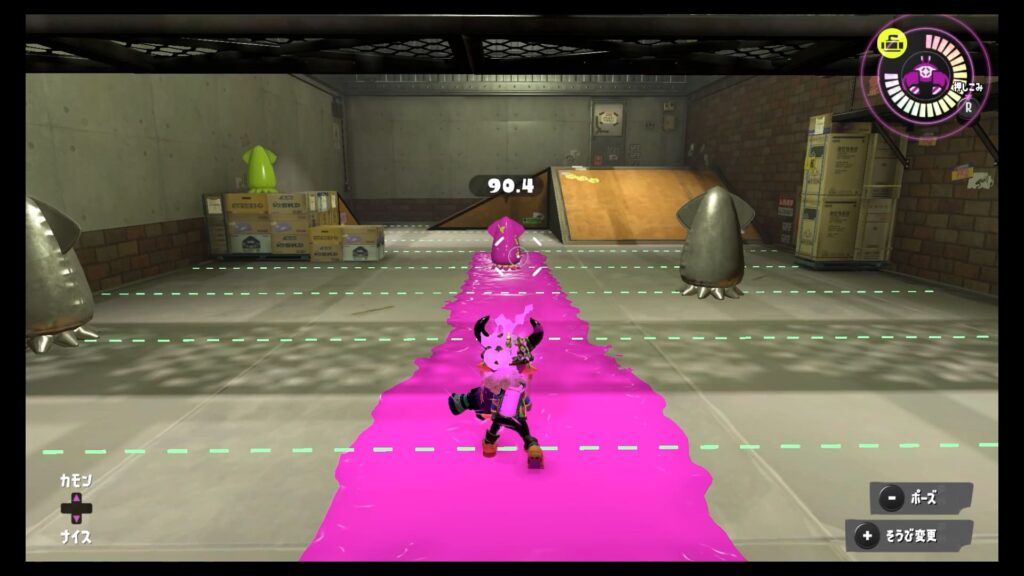 スプラトゥーン3　L３リールガン　射程距離