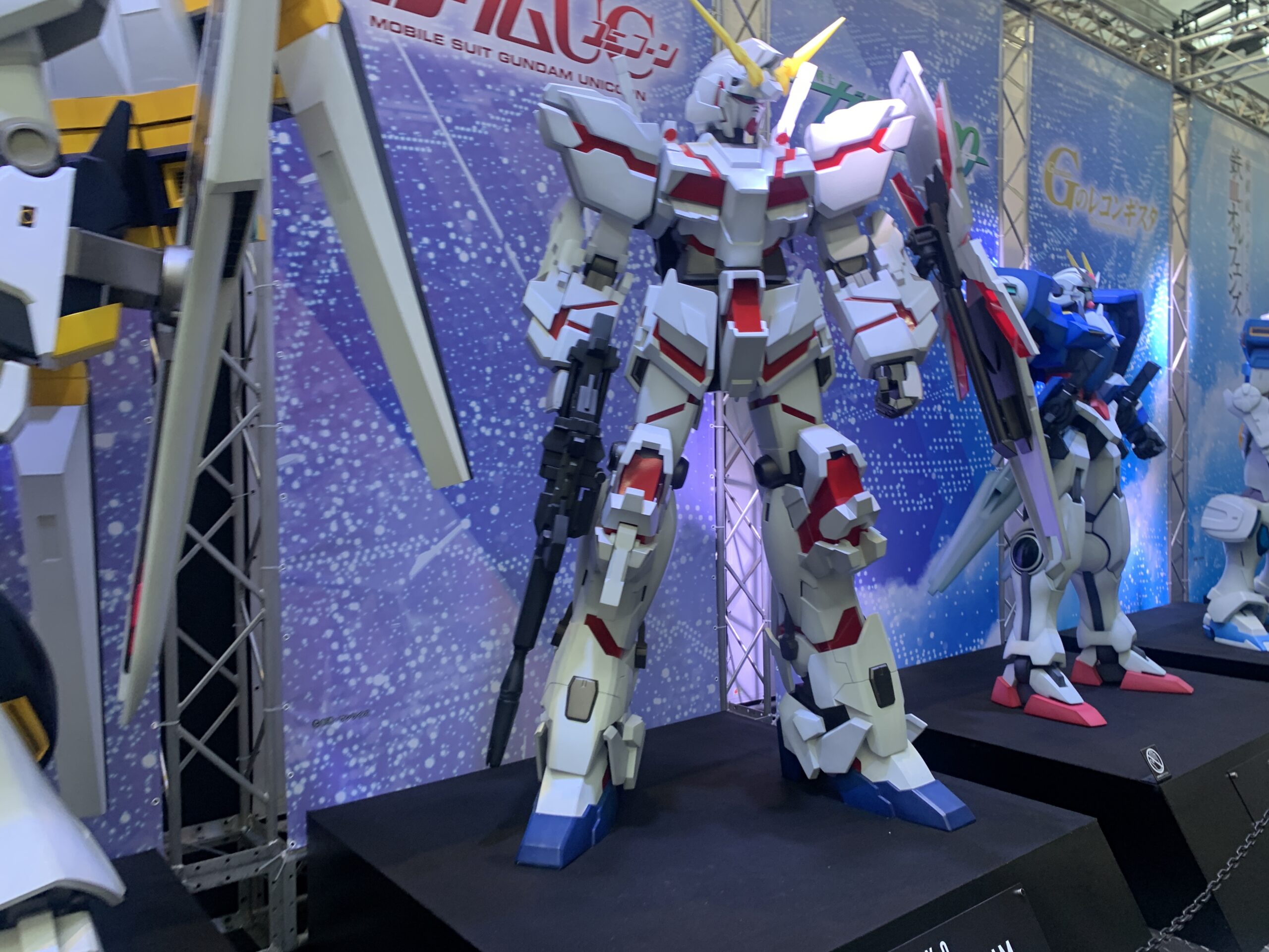 ガンダムネクストフューチャー　東京ベース　ユニコーンガンダム展示