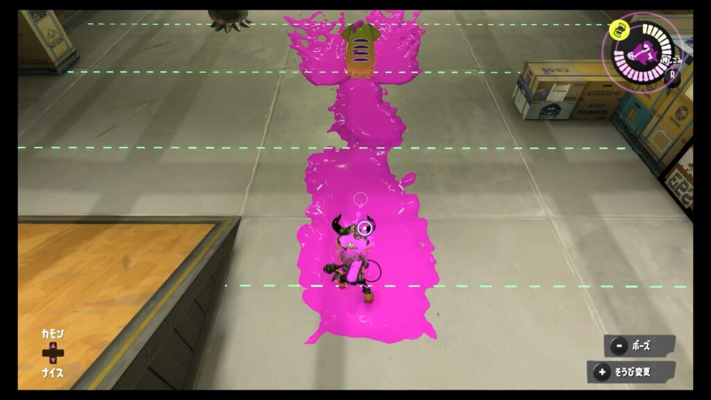 スプラトゥーン3　プラモデラーMG　射程距離