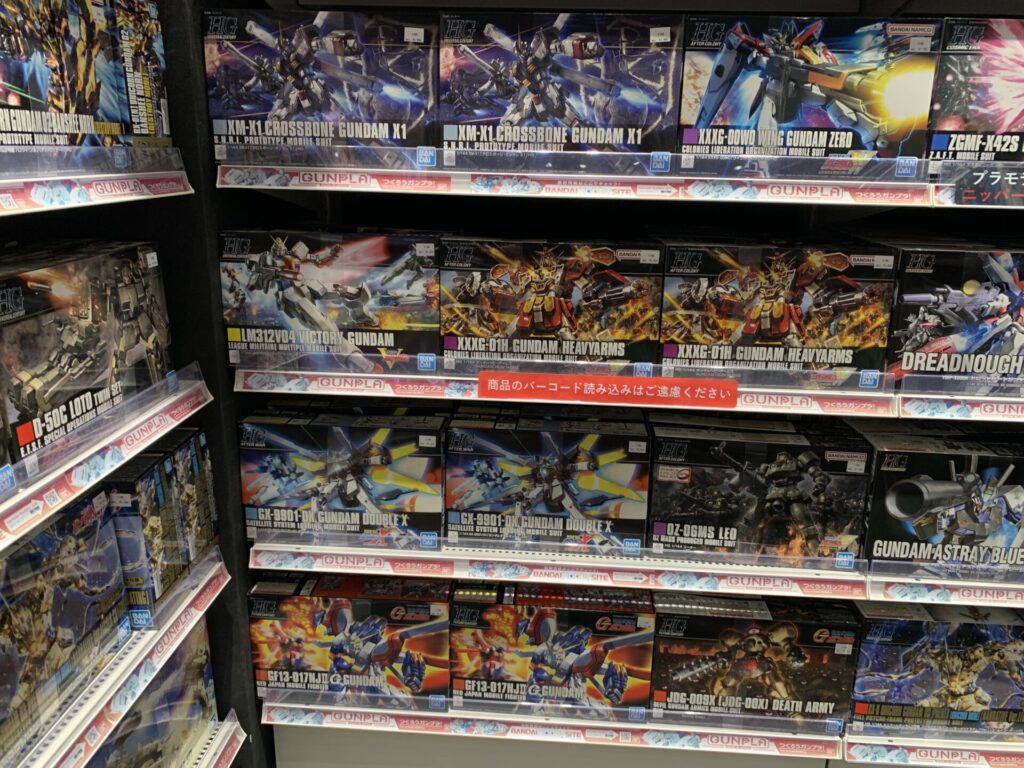 宇宙世紀のHGのプラモデル