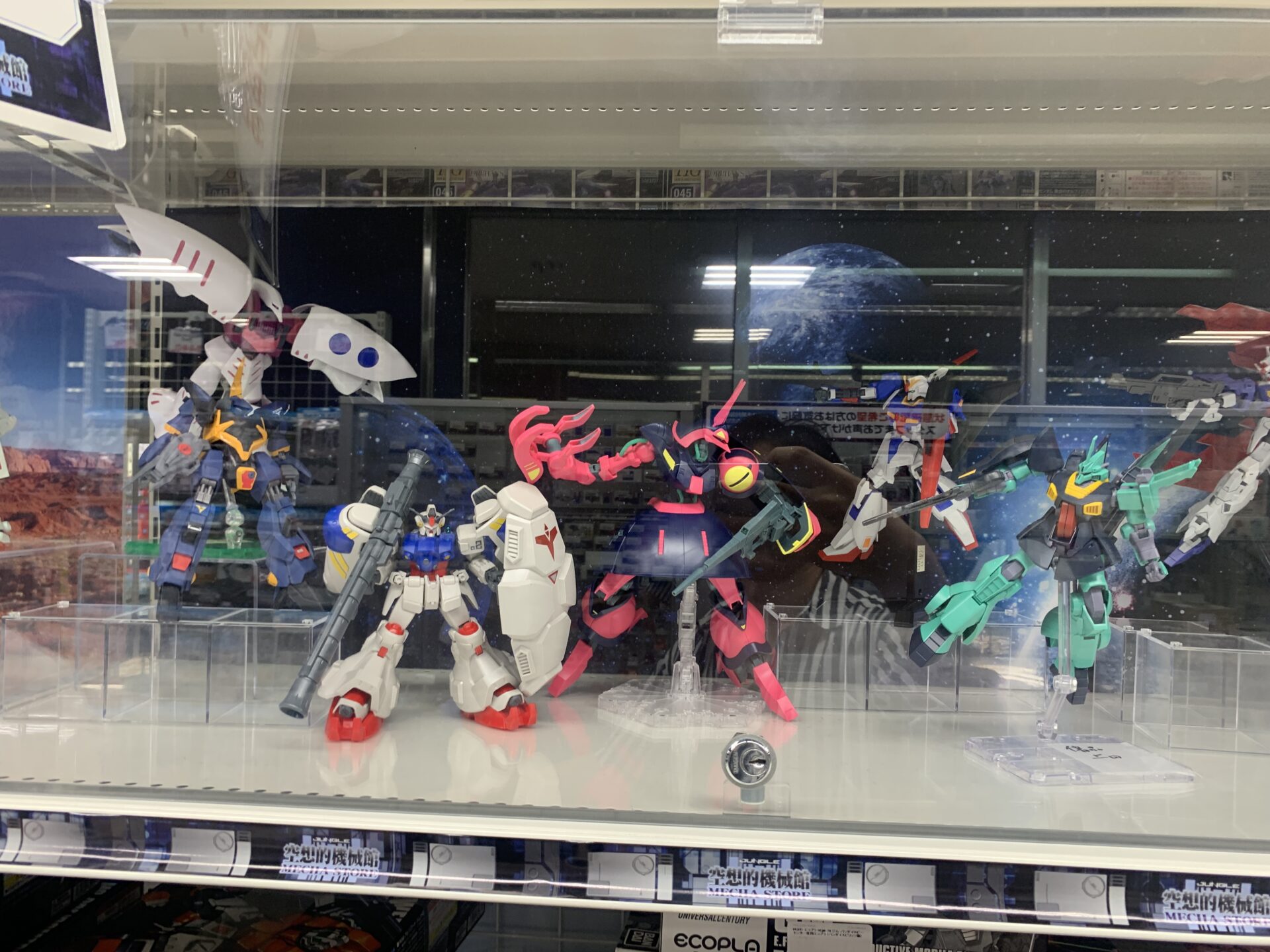キュベレイやGP-02やバウンドドックといった珍しいキットも展示。