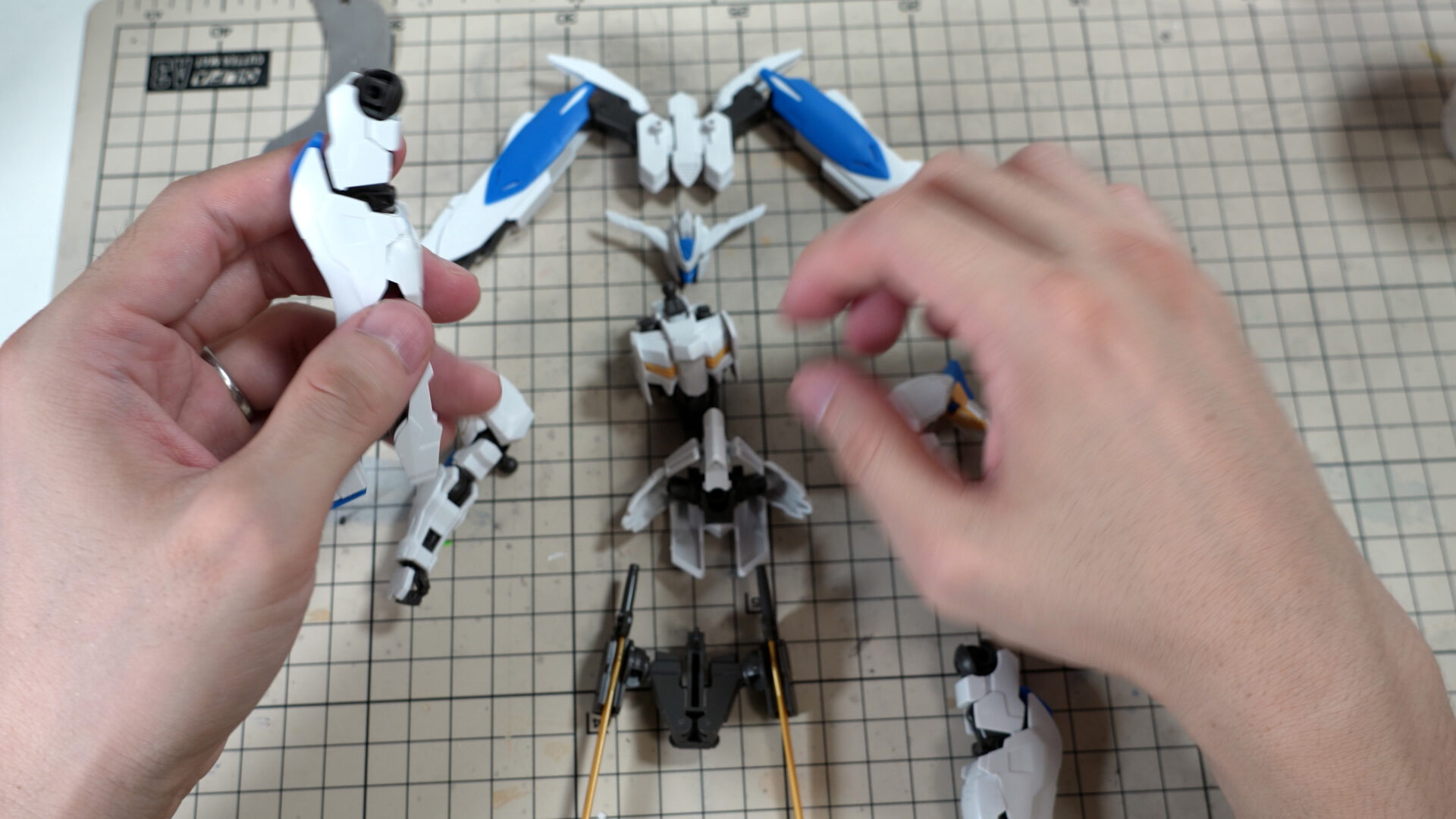 HGガンダムバエル　素組レビュー　完成