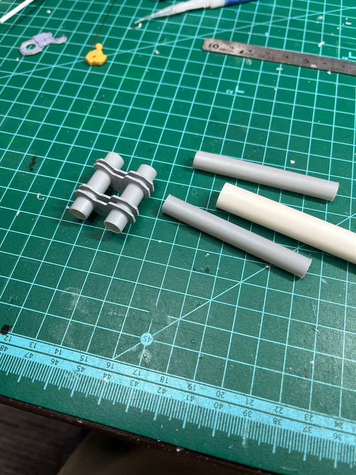 パイプをカットして積み込む